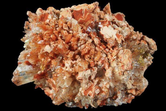 Bargain, Orange Creedite Crystal Cluster - Durango, Mexico #99176